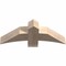 Ekena Millwork Bellingham Smooth Timber Gable Bracket, Douglas Fir, 36"W x 13"H x 5 1/2"D x 5 1/2"F, 9/12 Pitch GBW036X13X0606BEL00SDF - alternate 2